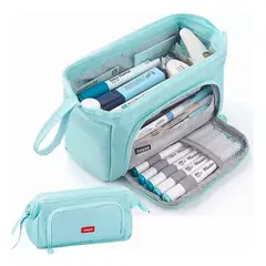 GENERICO - Estuche De Lápices De Gran Capacidad Azul