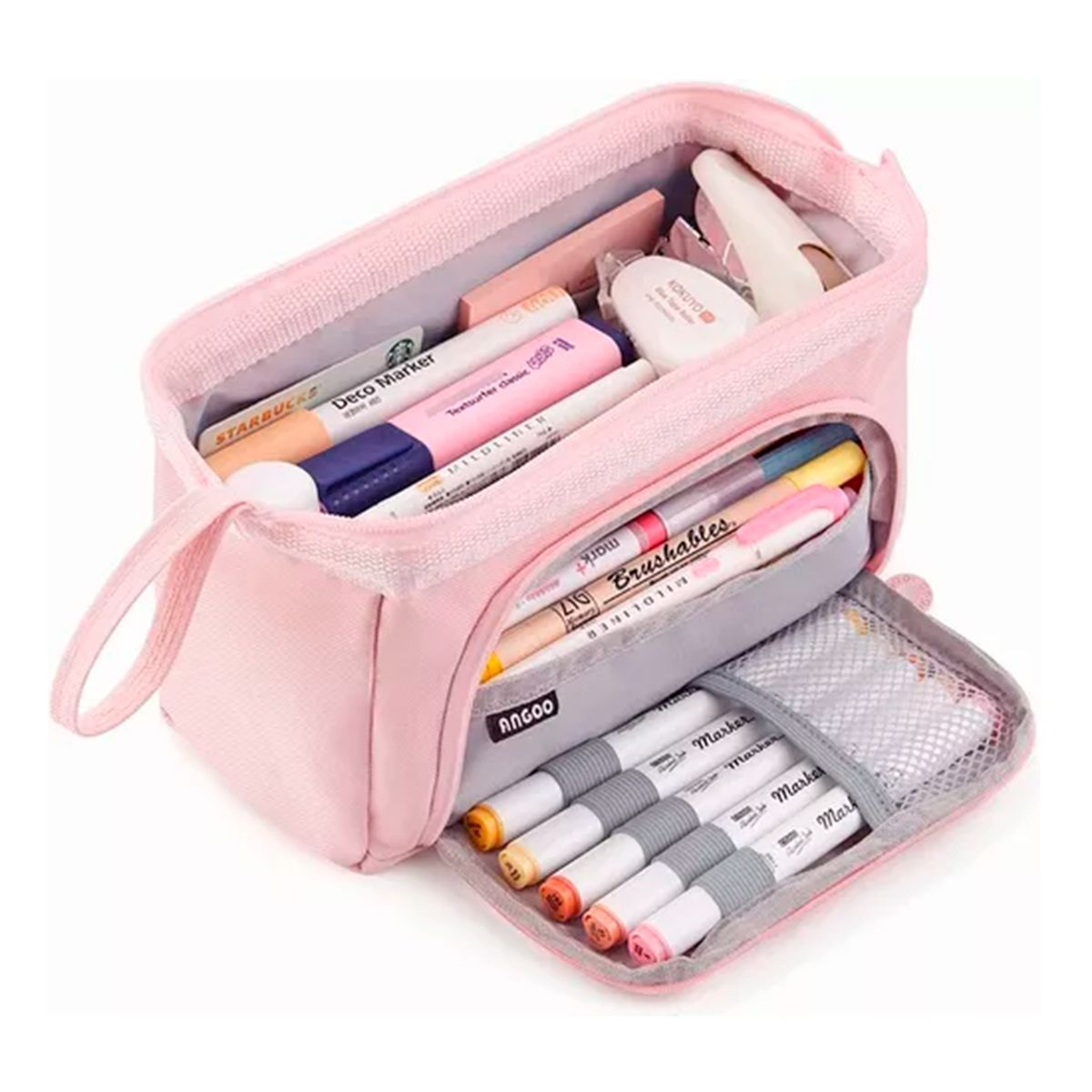 GENERICO - Estuche De Lápices De Gran Capacidad Rosa