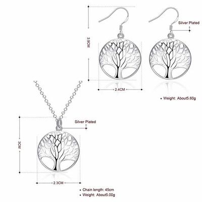 Imagen 2 del producto Conjunto Arbol de la Vida Plateado