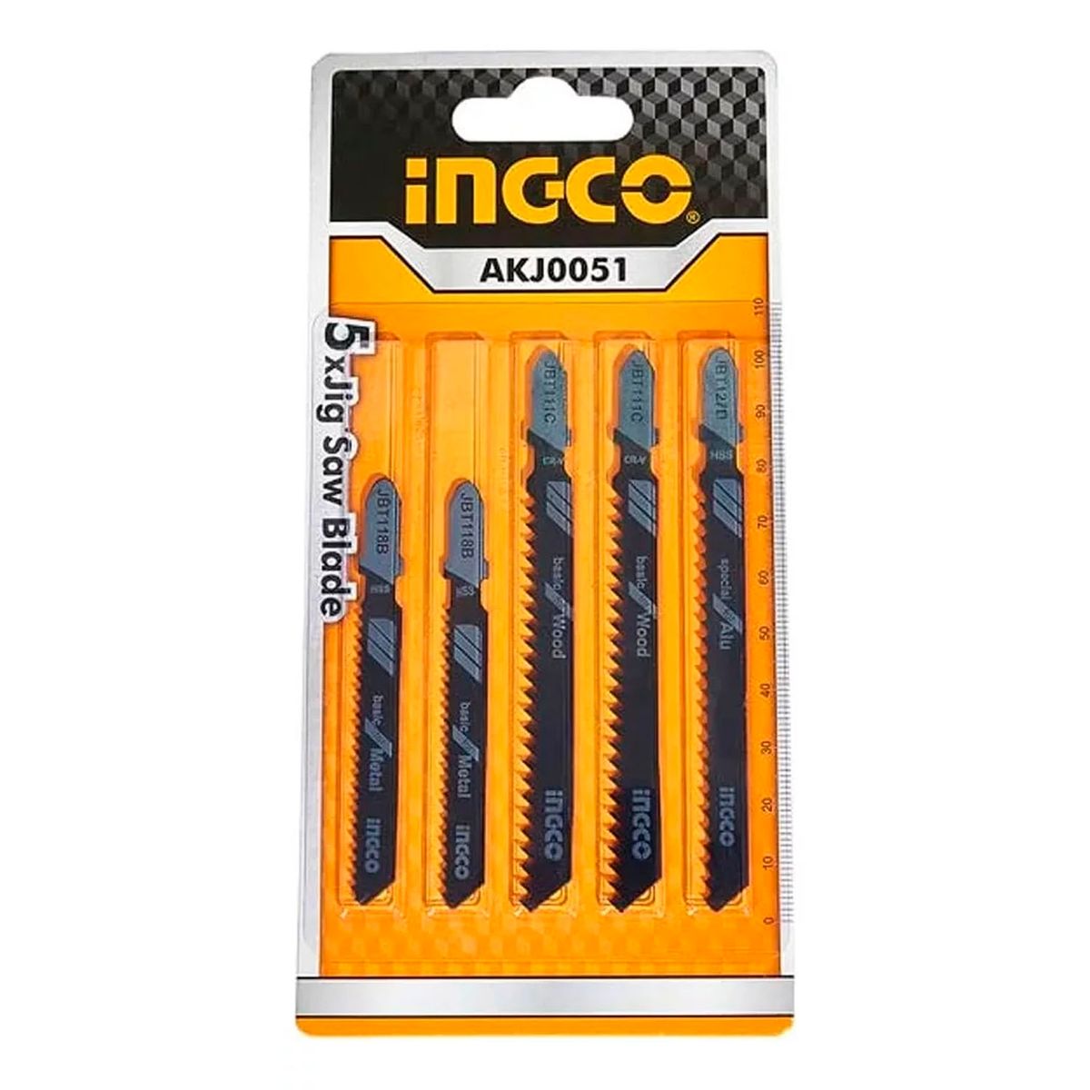 INGCO - Set Juego De Hojas Para Sierra Caladora 5 Pcs Ingco Akj0051