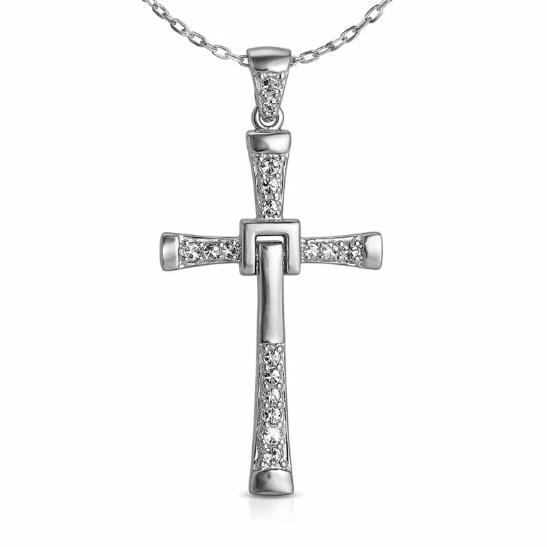 Collar Colgante Cruz de Toreto Plata 925 Plateado TALLA UNICA