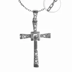 TODOJOYAS - Collar Colgante Cruz de Toreto Plata 925