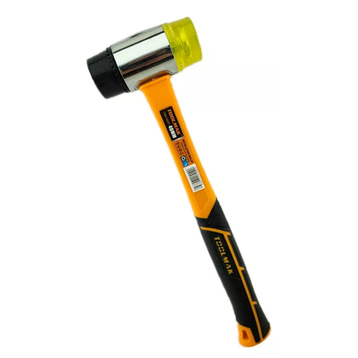 GENERICO - Martillo Suave Doble Cara Cabeza Goma Plástico 40mm Tmk19987.