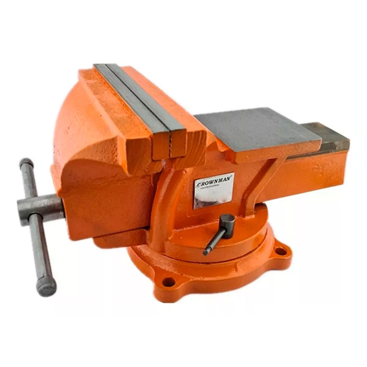 GENERICO - Tornillo De Banco Mecanico Base Giratoria 5 Pulgadas Crownman