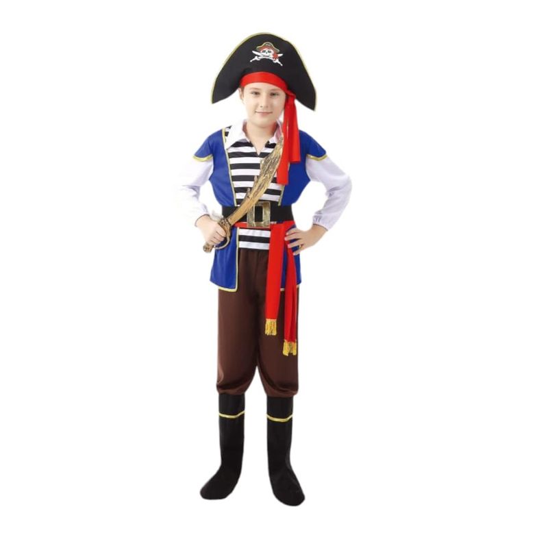GENERICO - Disfraz Niño De Pirata Halloween Talla 11-14