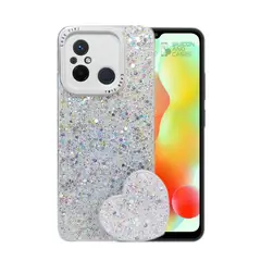 GENERICO - CARCASA PARA XIAOMI REDMI 12C GLITTER INCLUYE POP SOCKET