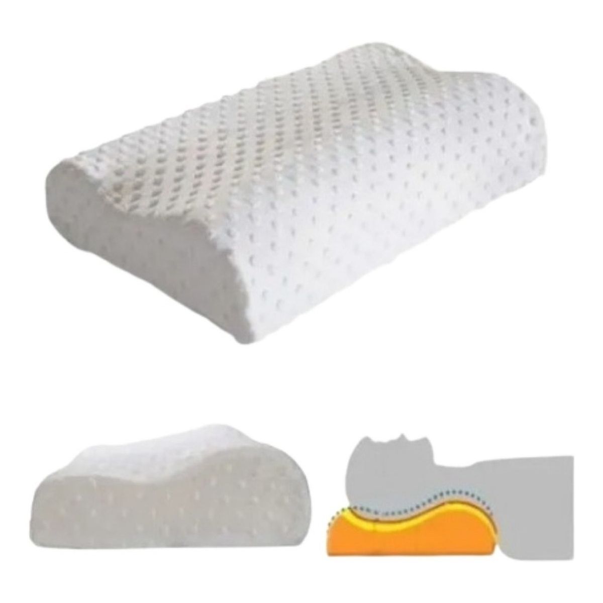 GENERICO - Almohada Memory Pillow Ortopédica Indeformable Cervical