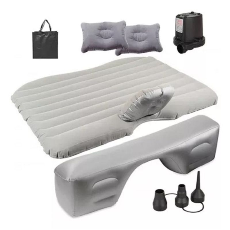 GENERICO - Colchon Inflable Auto Cama + Compresor Camping 290001