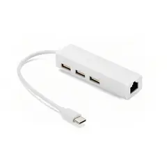 TECNOLAB - HUB USB-C - 3xUSB 2.0 / RJ45