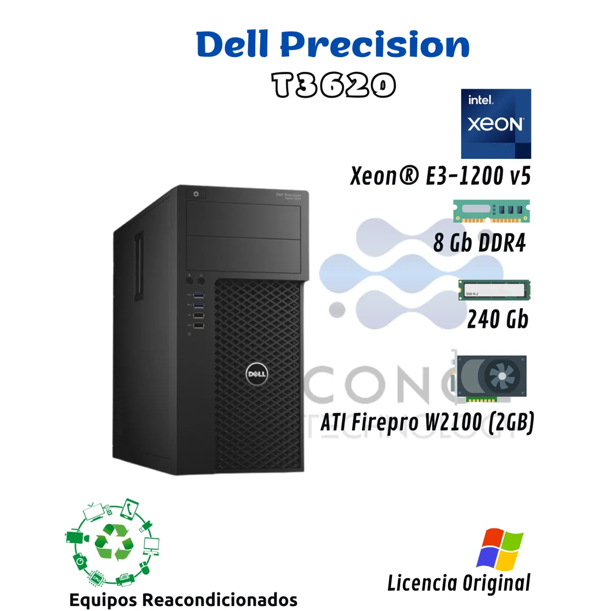 DELL - Computador Workstation Dell T3620