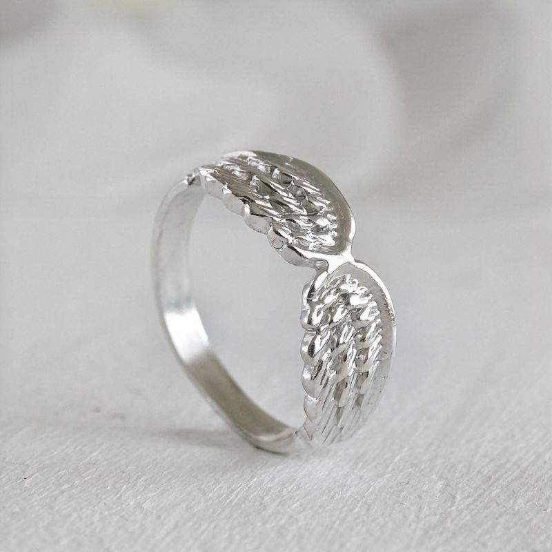 GENERICO - TALLA 17 Anillo alas estilo boho plata 950 mujer