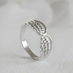 GENERICO - TALLA 17 Anillo alas estilo boho plata 950 mujer