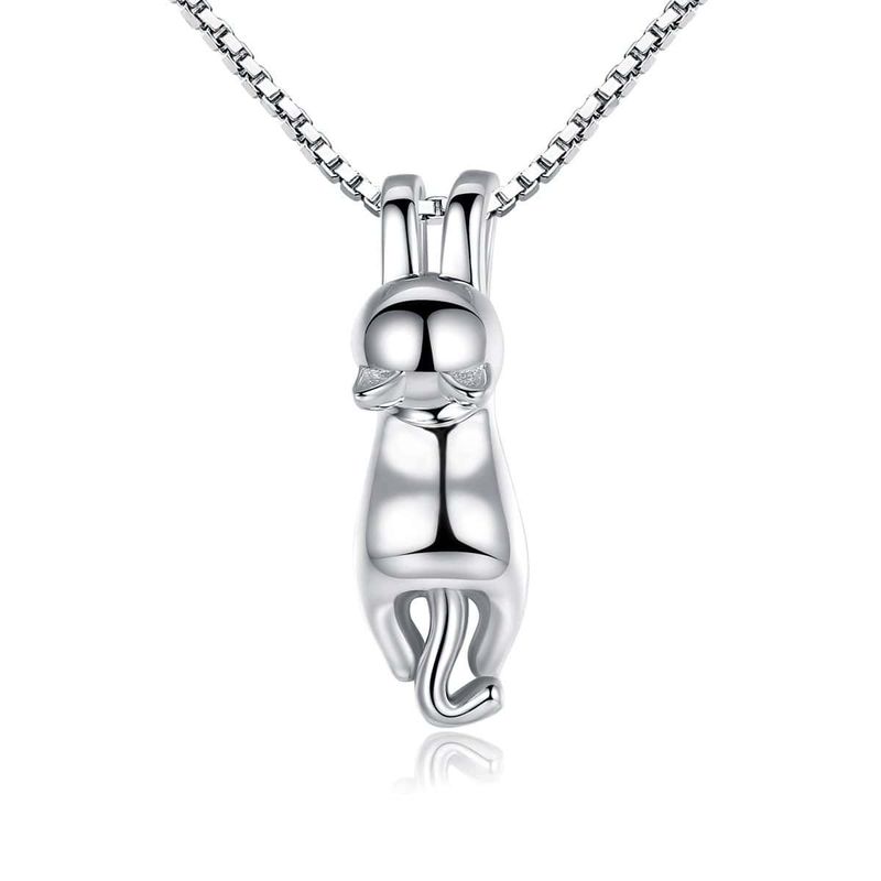 TODOJOYAS - Collar Plata 925 Gatito Jugueton