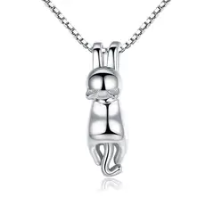 TODOJOYAS - Collar Plata 925 Gatito Jugueton