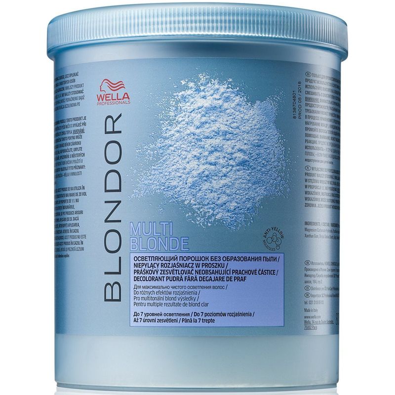 WELLA - Polvo Decolorante Wella Blondor Multi Blonde Powder 800g.