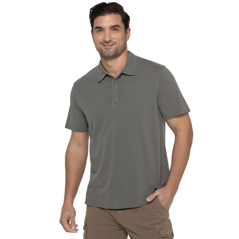 PANAMA JACK - Polera Hombre Gris Panama Jack