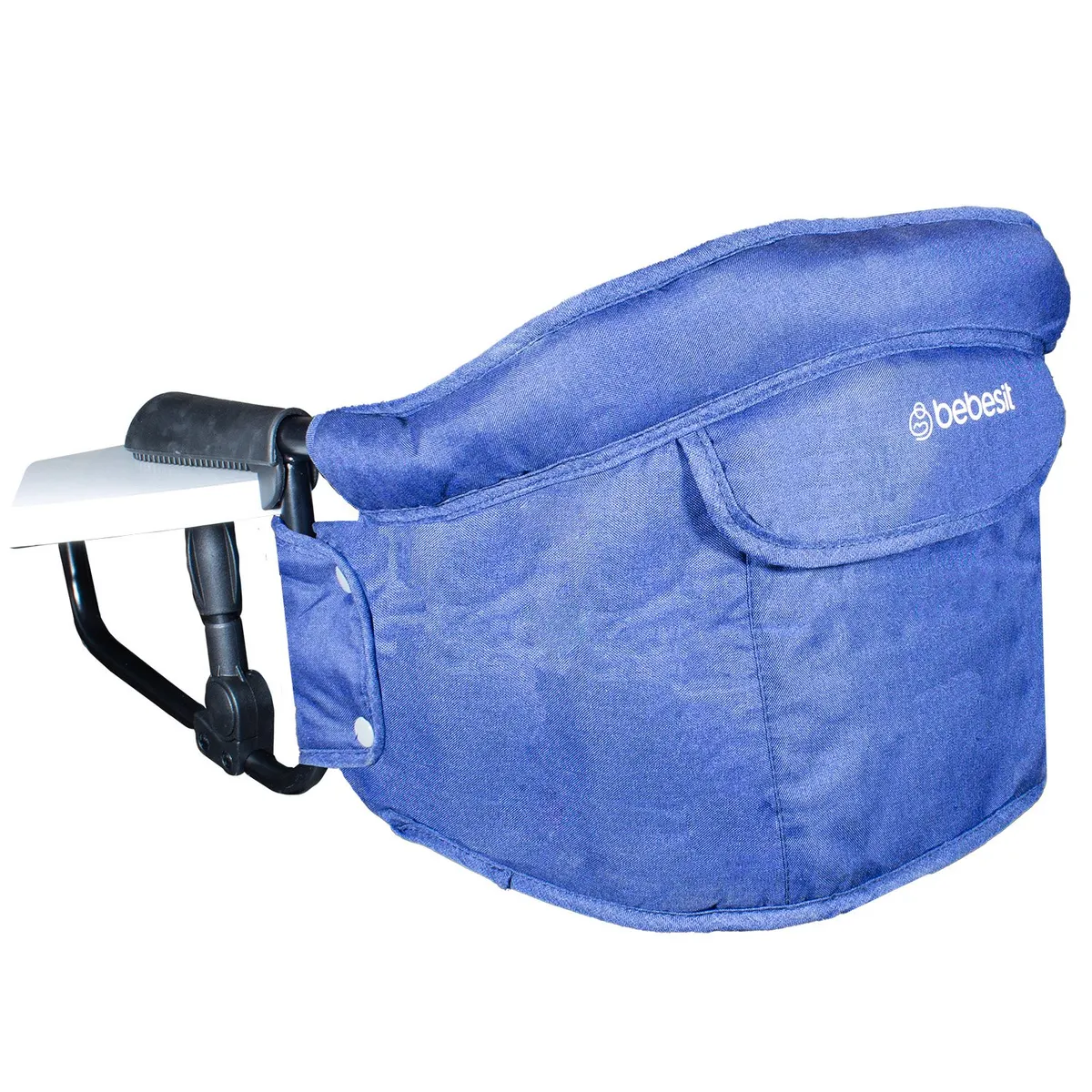 BEBESIT - Silla de Comer Eat & Bear Azul Sujeción de Mesa Portable
