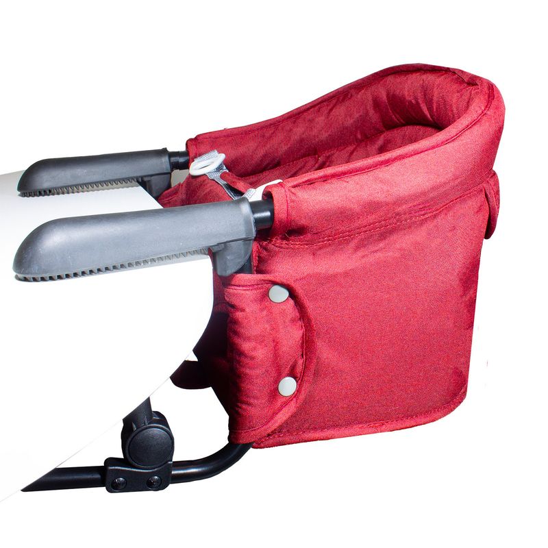 BEBESIT - Silla de Comer Eat & Bear Roja Sujeción de Mesa Portable