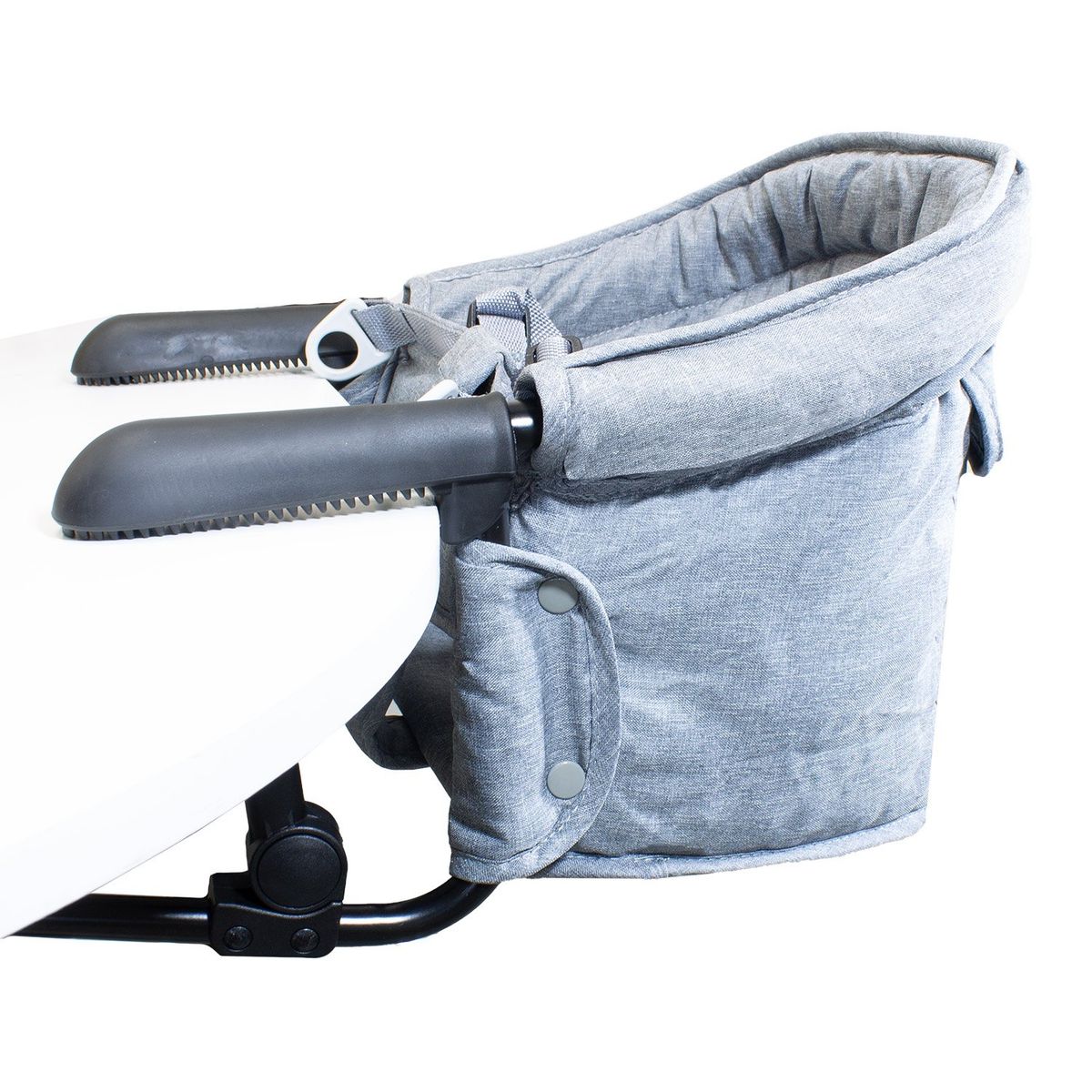 BEBESIT - Silla de Comer Eat & Bear Gris Sujeción de Mesa Portable