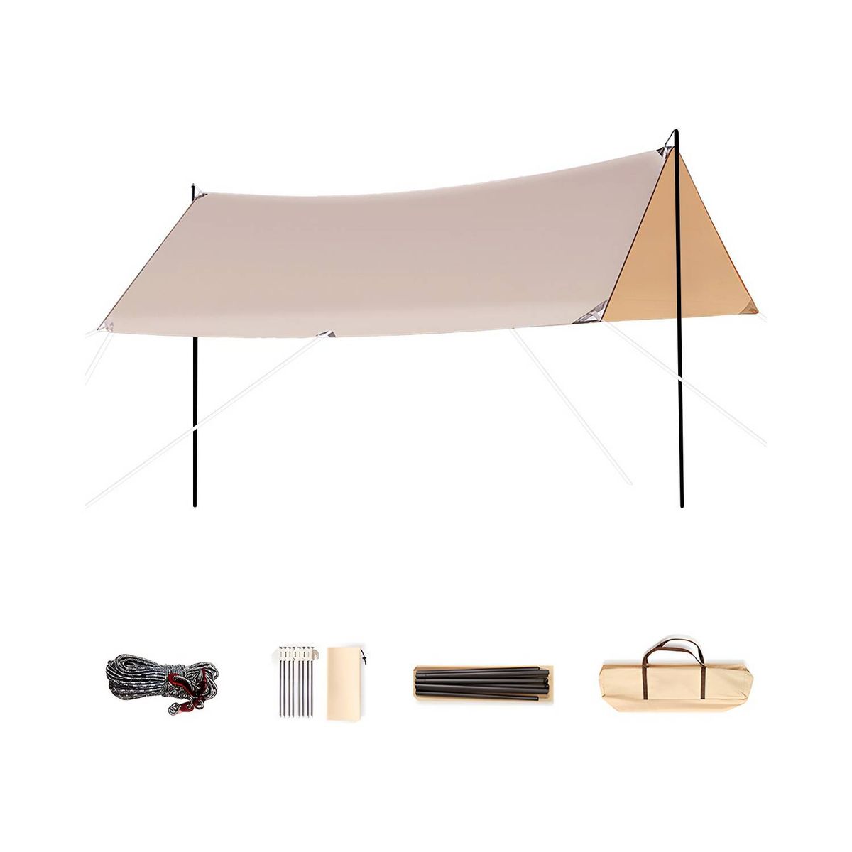 U BUY - Toldo Plegable Carpa Protección Solar Impermeable 3x4m