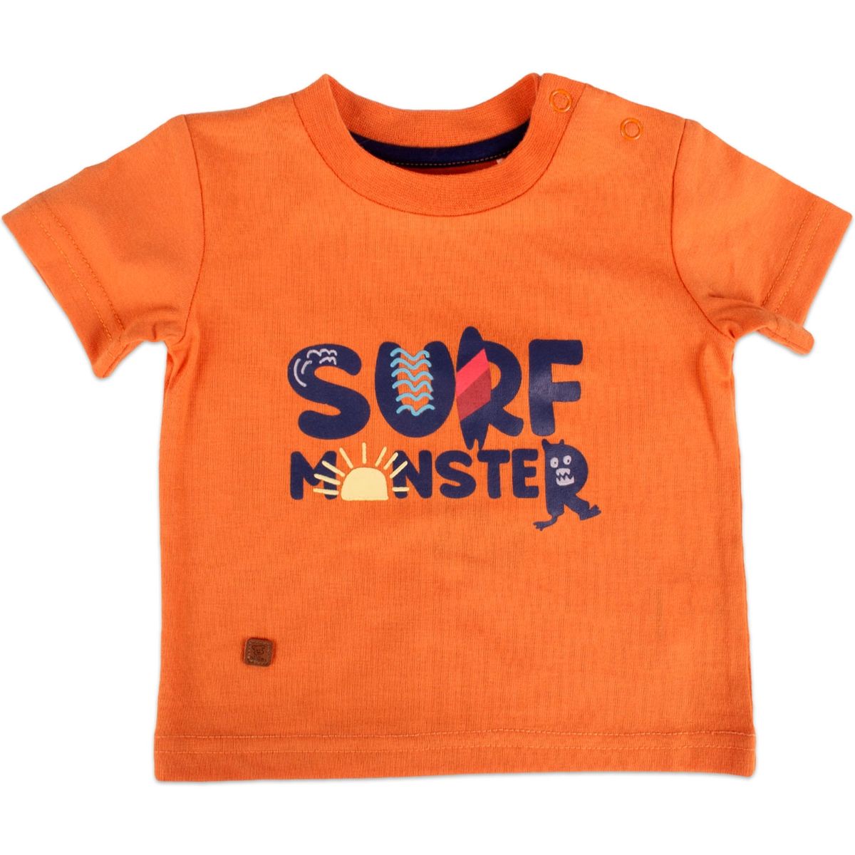 PILLIN - Polera Manga Corta Bebe Niño Naranja Pillin PILLIN