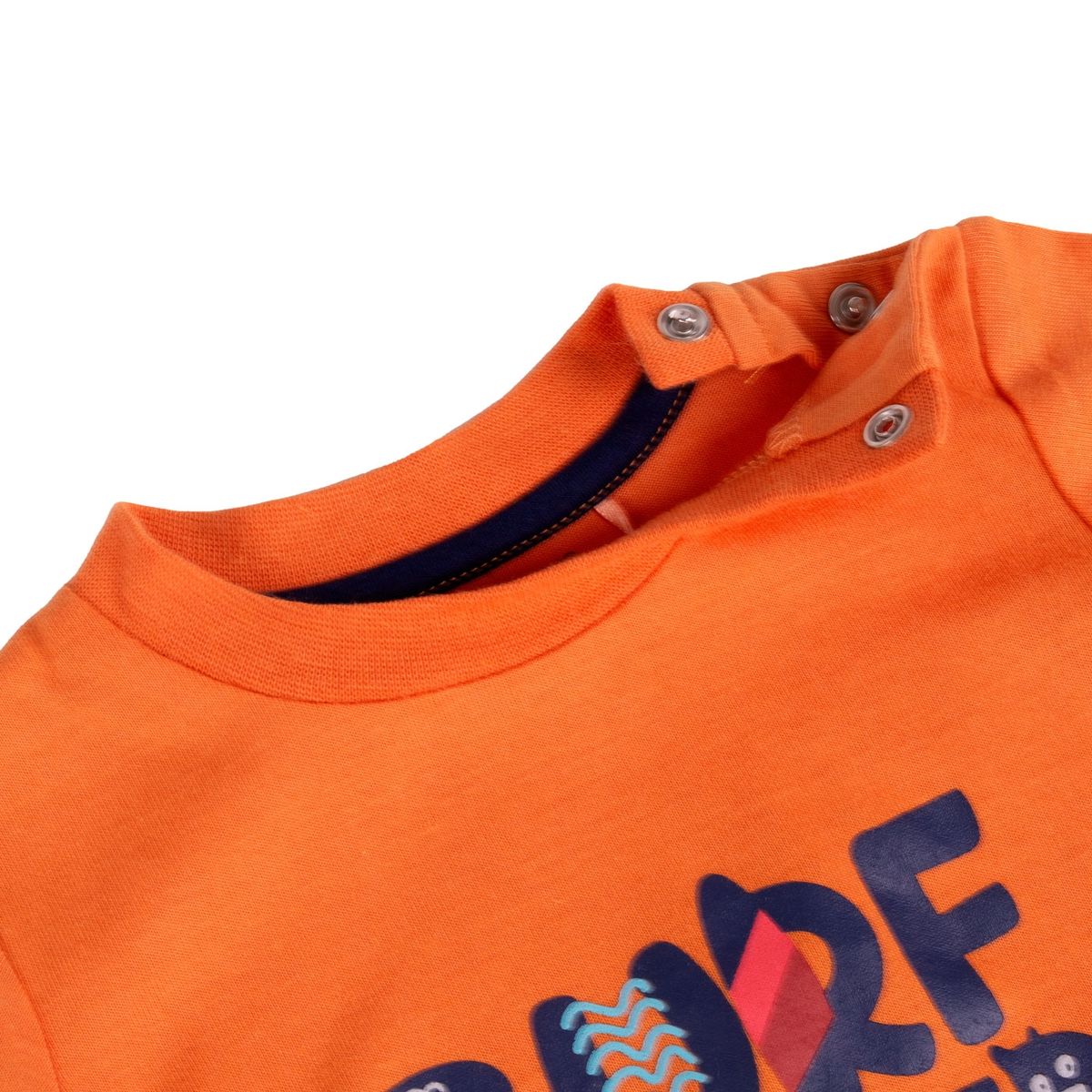 PILLIN - Polera Manga Corta Bebe Niño Naranja Pillin PILLIN