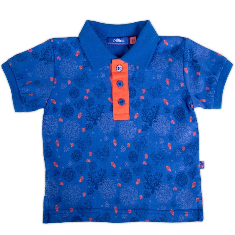 PILLIN - Polera Bebe Niño Azul petróleo Pillin PILLIN