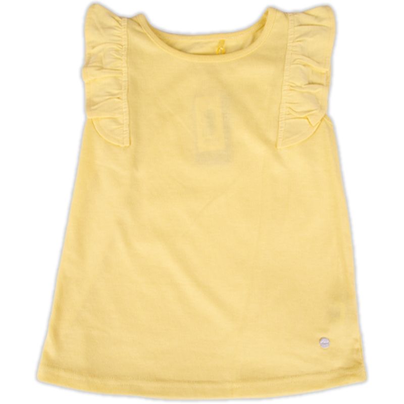 PILLIN - Polera Manga Corta Niña Amarillo Pillin PILLIN