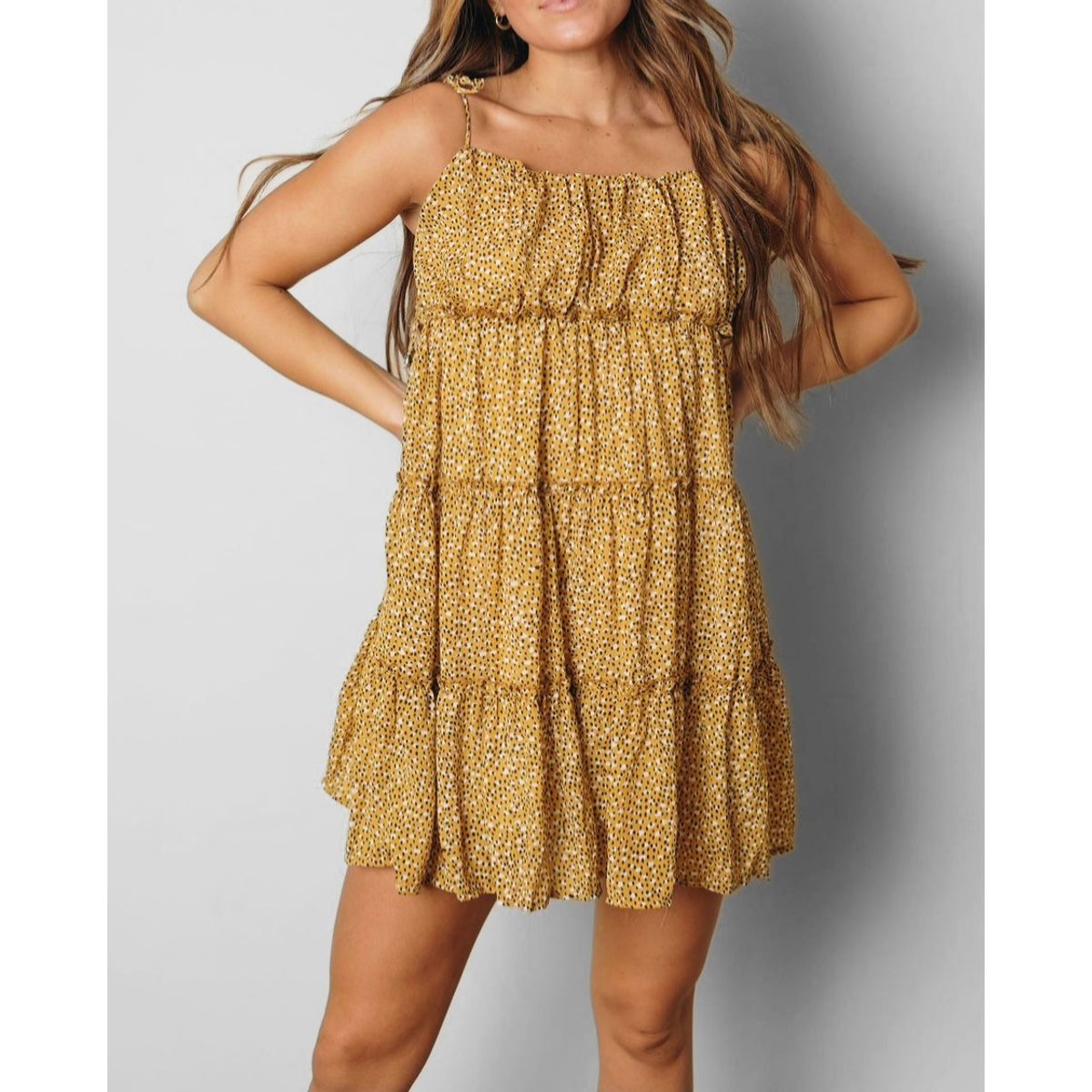 ARRAKASTA - Vestido de espalda elasticada