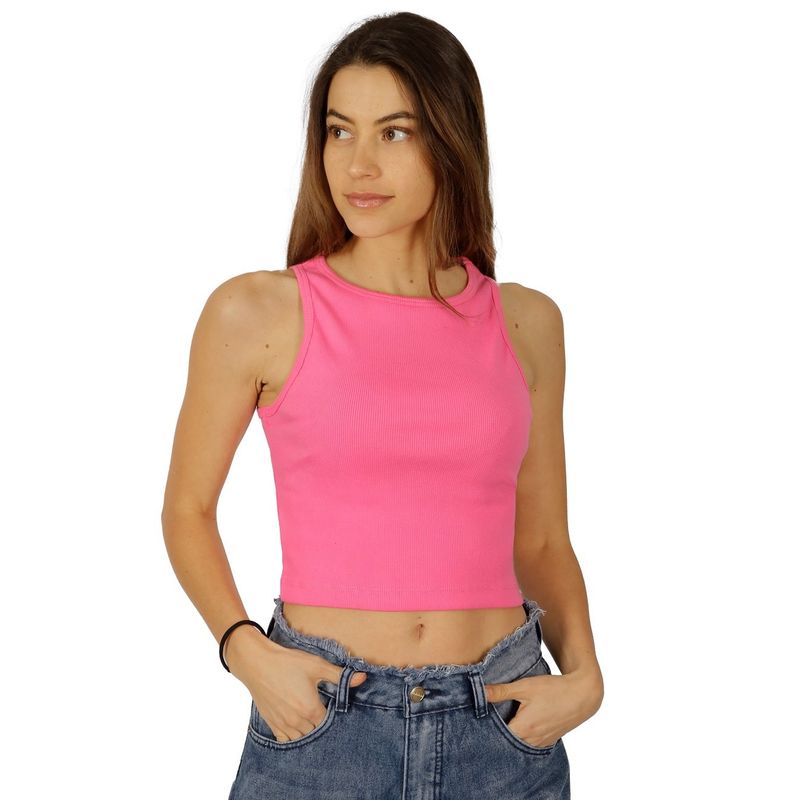 DIVINO JEANS - Polera Byork VI Fucsia Divino Jeans - Fucsia.-
