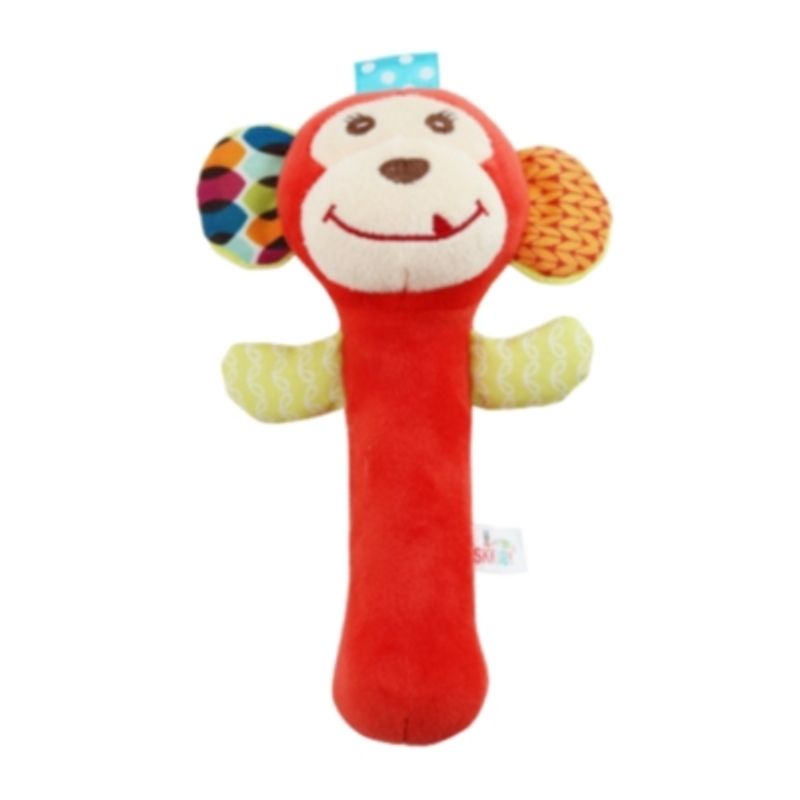 TEDMIMAK - Peluche Sonajero y Apretable para Bebés Tedmimak Mono