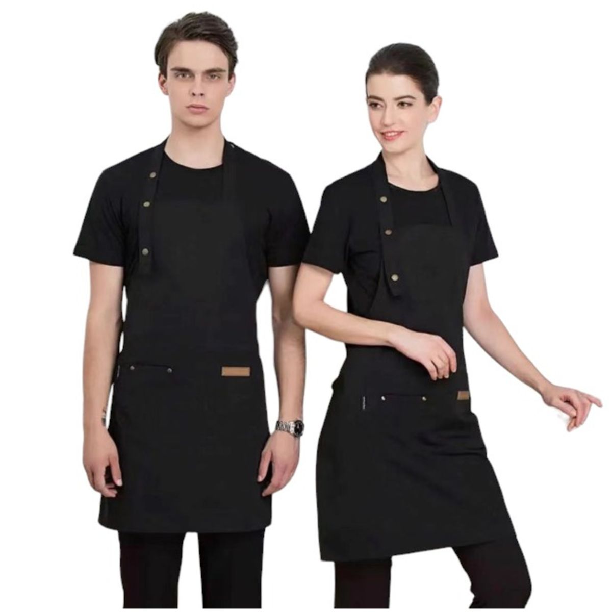 CHEF OUTFITTERS - Pechera Urbana Negra Cocina - Salon - Parrilla CHEF OUTFITTERS