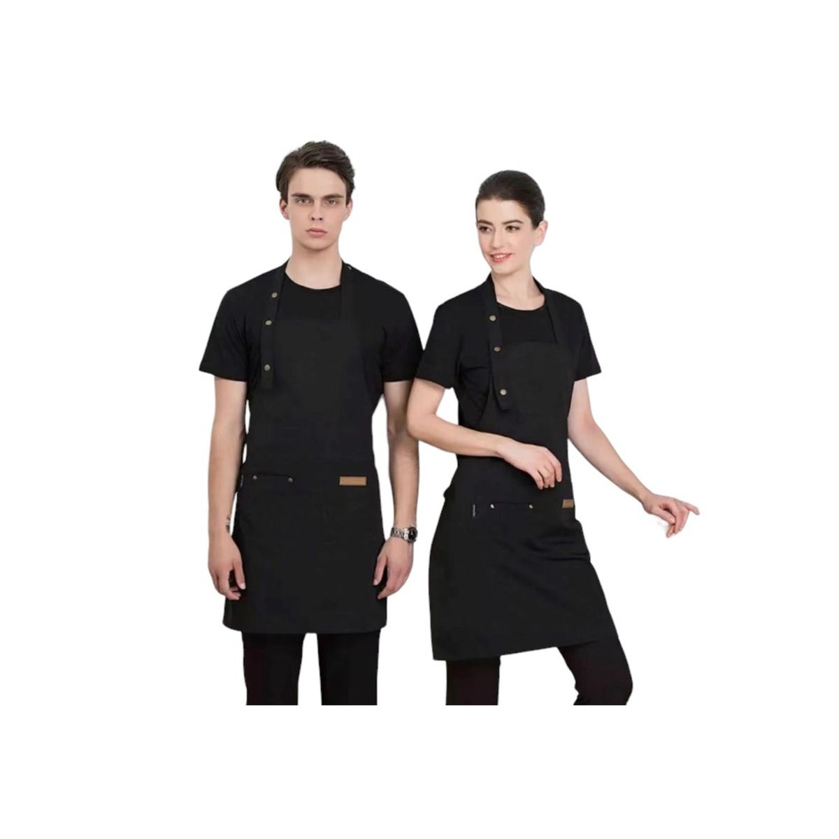 CHEF OUTFITTERS - Pechera Urbana Negra Cocina - Salon - Parrilla CHEF OUTFITTERS