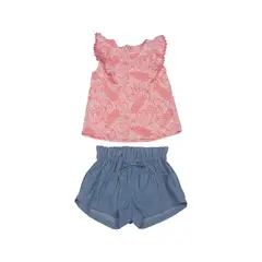 PILLIN - Conjunto Bebe Niña Rosado