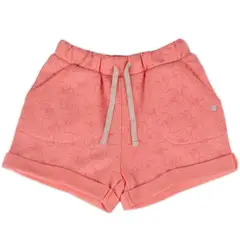 PILLIN - Short Franela Niña Durazno
