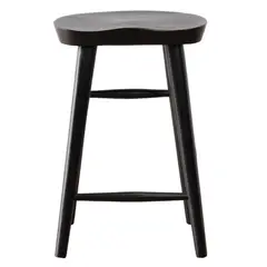 AMOBLE - Taburete Petri Bajo Negro Amoblé