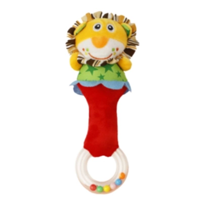 TEDMIMAK - Peluche Sonajero Suave de Mano para Bebés Tedmimak Leon