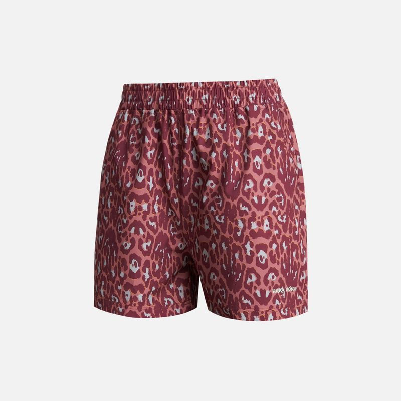 HAKA HONU - Short Mujer Canchera Print Burdeo Haka Honu