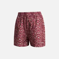 HAKA HONU - Short Mujer Canchera Print Burdeo