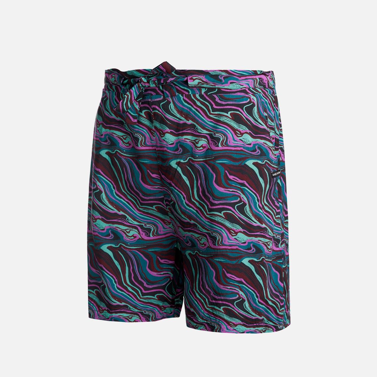 HAKA HONU - Short Mujer Jipoff Print Negro Haka Honu