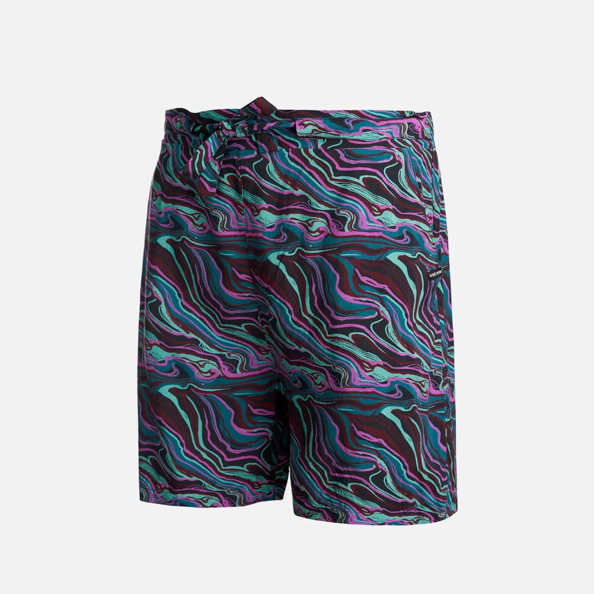 HAKA HONU - Short Mujer Jipoff Print Negro Haka Honu