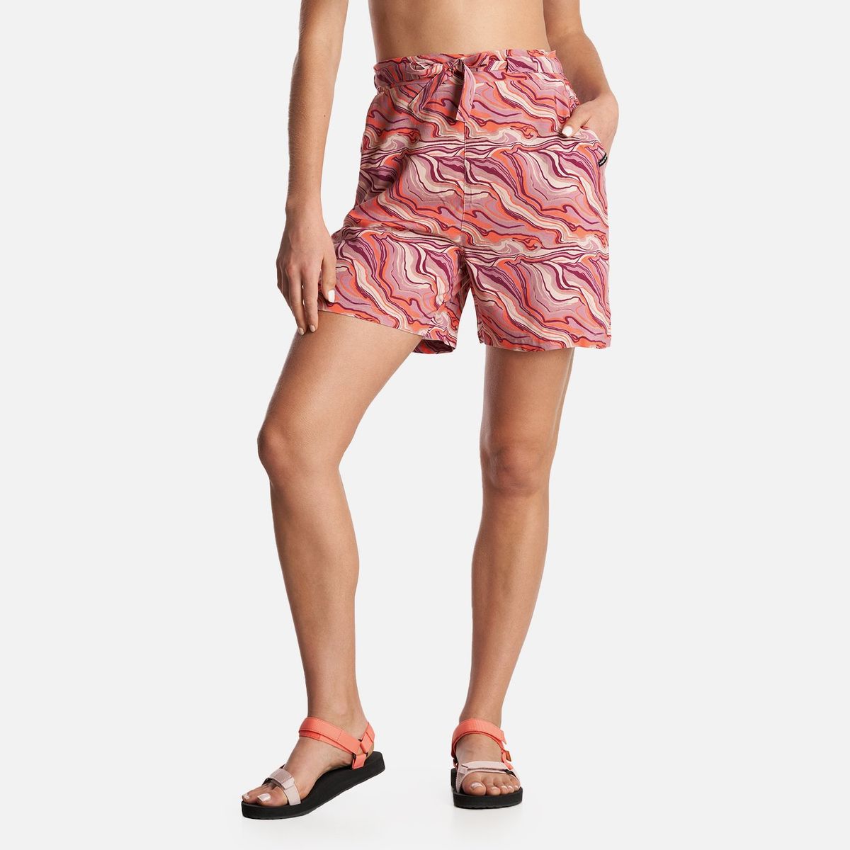 HAKA HONU - Short Mujer Jipoff Print Rosa Haka Honu