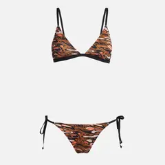 HAKA HONU - Traje de Baño Mujer Bahia Print Cafe