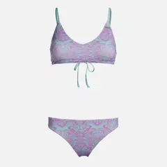 HAKA HONU - Traje de Baño Mujer Tuga Print Jade
