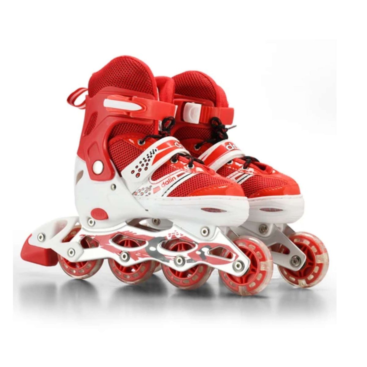 GENERICO - patines lineales ajustables con luz y protección Talla 29 a 32
