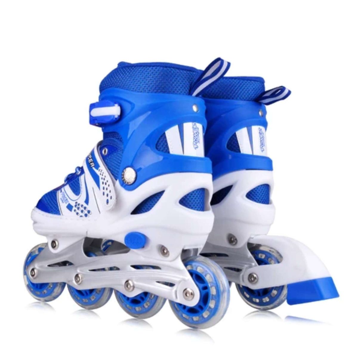 GENERICO - patines lineales ajustables con luz y protección  Talla 29 a 32