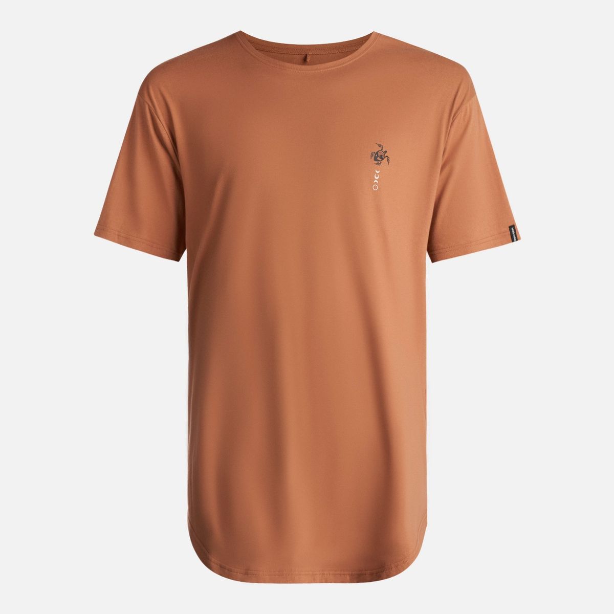 HAKA HONU - Polera Hombre Fauna Onirica Cafe Claro Haka Honu