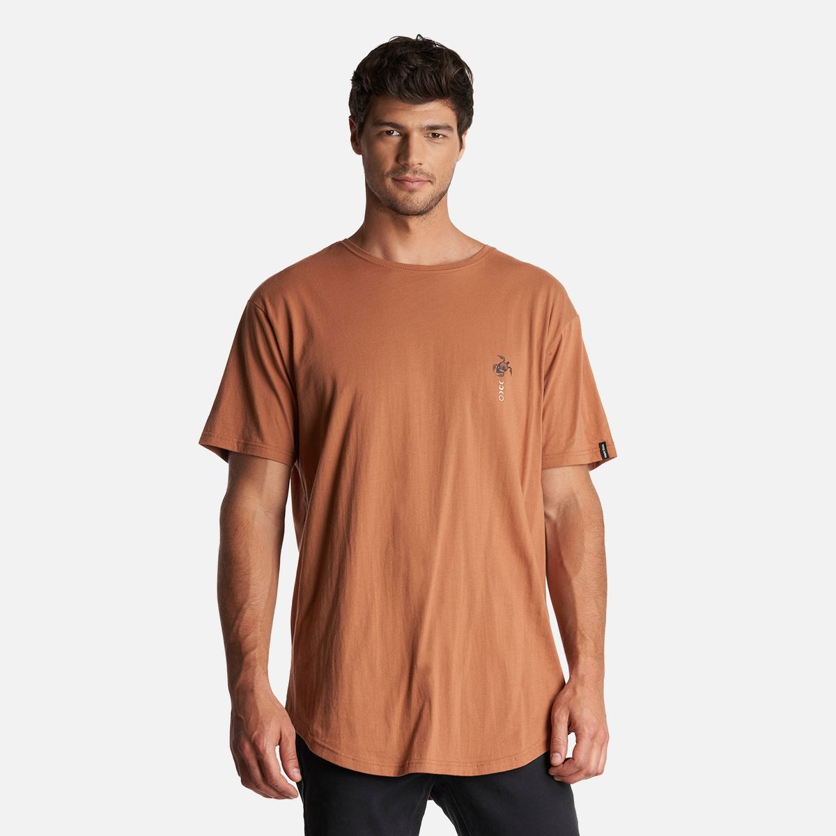 HAKA HONU - Polera Hombre Fauna Onirica Cafe Claro Haka Honu