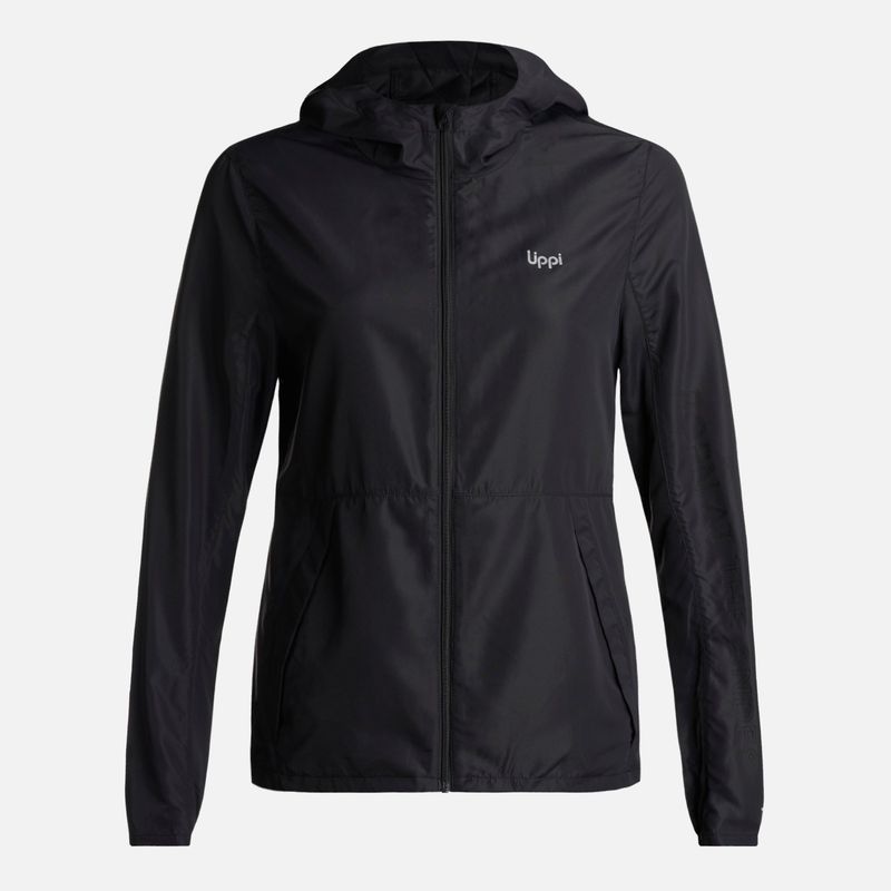 LIPPI - Chaqueta Mujer  Nightfall WindBreaker Hoody Jacket Negro Lippi