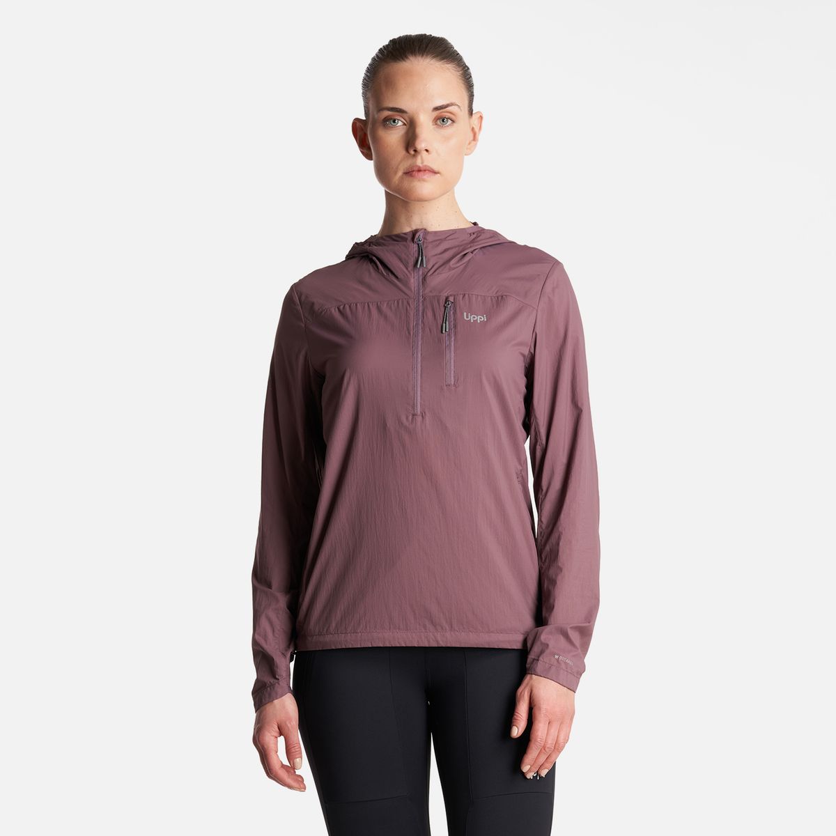 LIPPI - Chaqueta Mujer  Spry WindBreaker 14 Zip Hoody Jacket Morado Lippi
